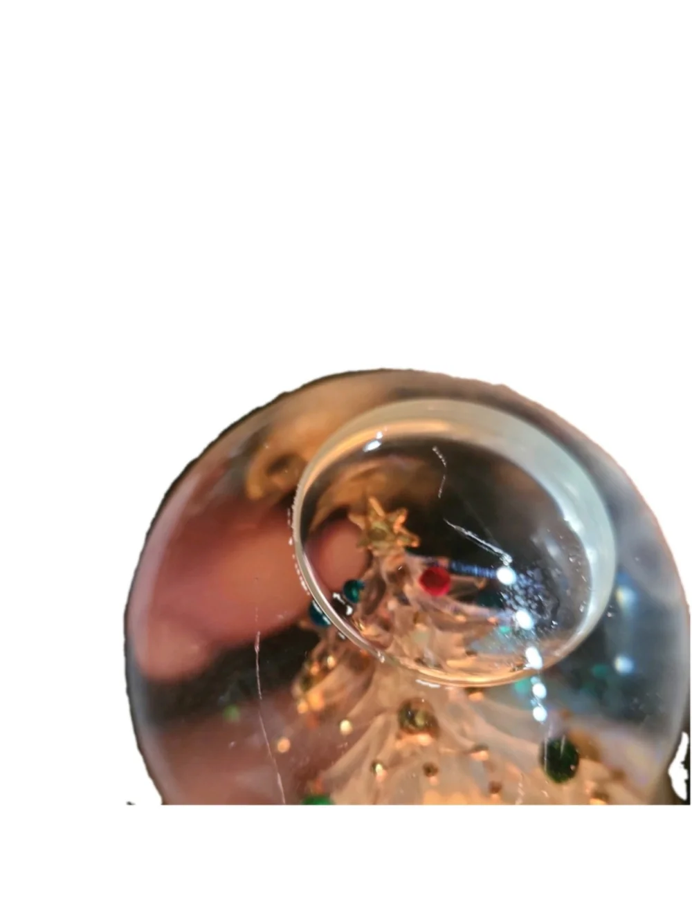 VTG San Francisco Music Box Company Illuminated Christmas Tree Snow globe, good